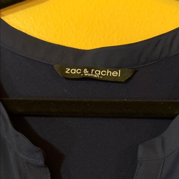 Zac & Rachel Navy Button Down Shirt - Picture 3 of 7